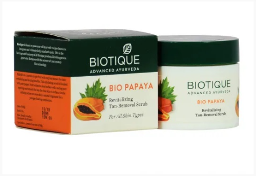Скраб разглаживающий и восстанавливающий "Био Папайя" 75 г, Biotique